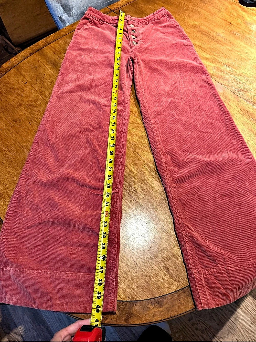 Pilcro and the Letterpress by Anthropologie Wide Leg Corduroy Pants Size Small (